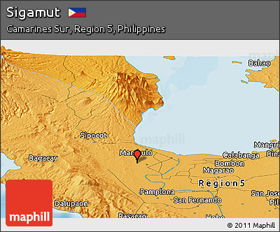 Political Panoramic Map of Sigamut