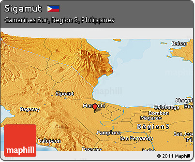 Political Panoramic Map of Sigamut