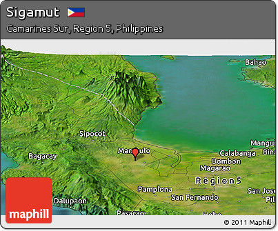 Satellite Panoramic Map of Sigamut