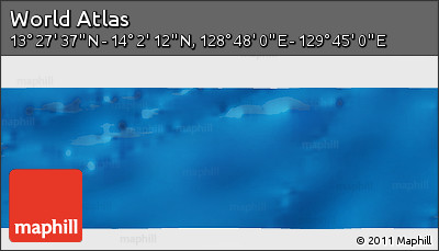 Physical Panoramic Map of the Area around 13° 44' 54" N, 129° 16' 30" E