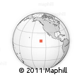 Outline Map of the Area around 13° 44' 54" N, 129° 58' 29" W, rectangular outline