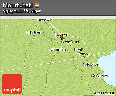 Physical 3D Map of Mourtchati