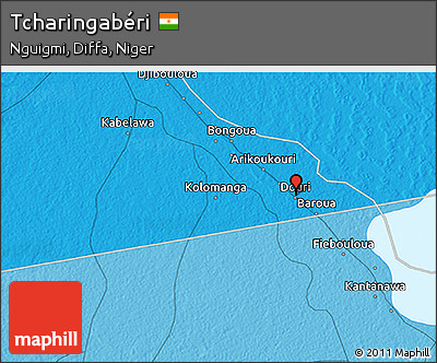 Political 3D Map of Tcharingabéri