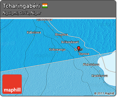 Political 3D Map of Tcharingabéri