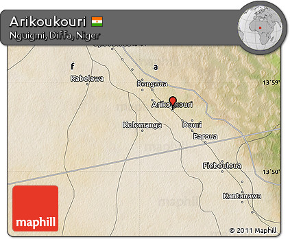 Satellite Map of Arikoukouri