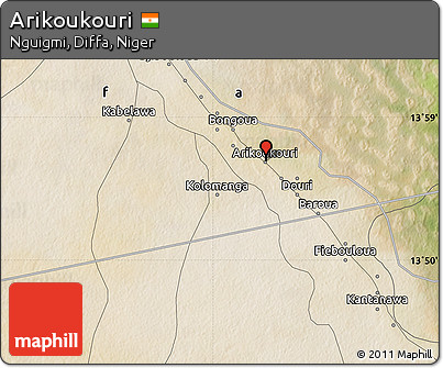 Satellite Map of Arikoukouri