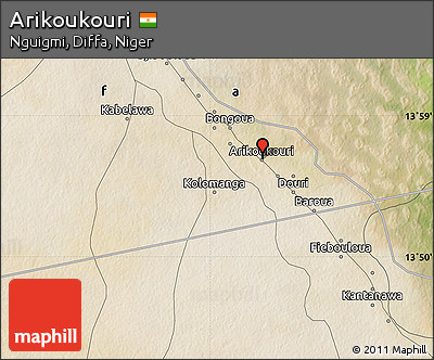 Satellite Map of Arikoukouri