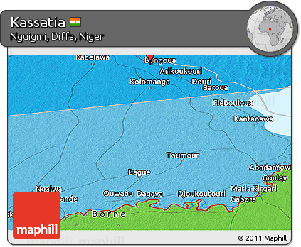Political Panoramic Map of Kassatia