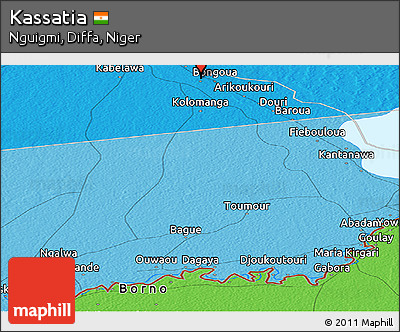 Political Panoramic Map of Kassatia