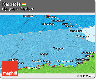 Political Panoramic Map of Kassatia