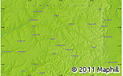 Physical Map of the area around 13° 44' 54" N, 12° 40' 30" W