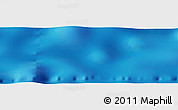 Shaded Relief Panoramic Map of the area around 13° 44' 54" N, 136° 55' 30" E
