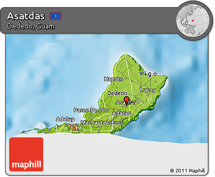 Physical 3D Map of Asatdas