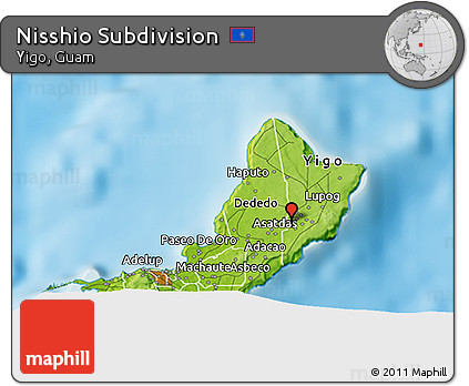 Physical 3D Map of Nisshio Subdivision