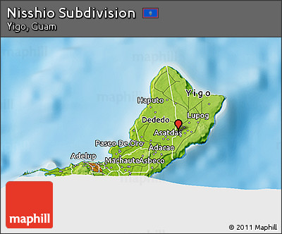 Physical 3D Map of Nisshio Subdivision