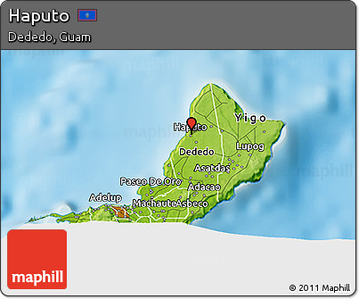 Physical 3D Map of Haputo