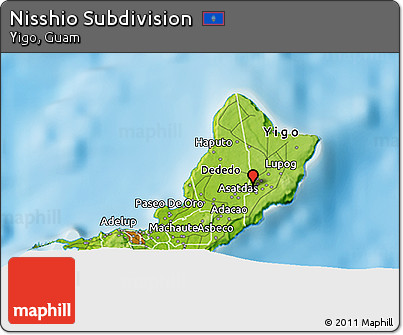 Physical 3D Map of Nisshio Subdivision