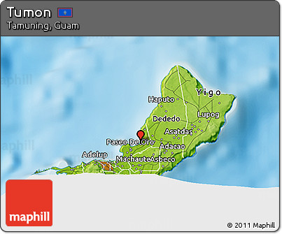 Physical 3D Map of Tumon
