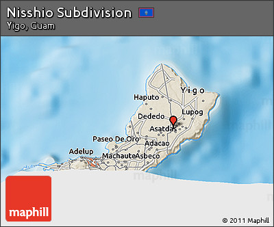 Shaded Relief 3D Map of Nisshio Subdivision