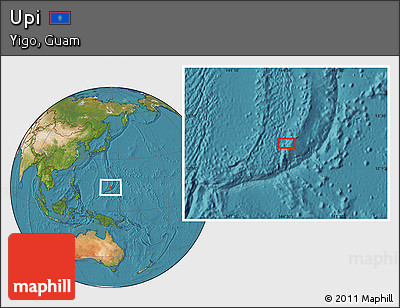 Satellite Location Map of Upi