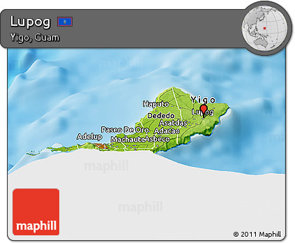 Physical Panoramic Map of Lupog