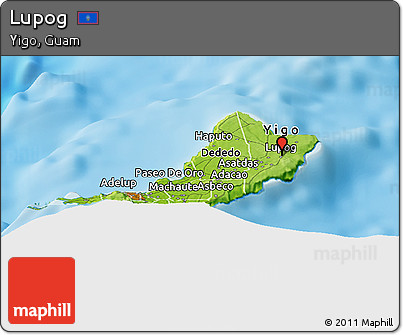Physical Panoramic Map of Lupog