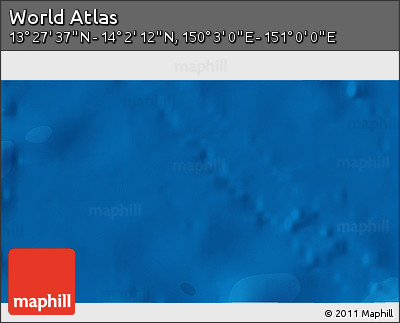 Political 3D Map of the Area around 13° 44' 54" N, 150° 31' 30" E