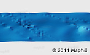 Shaded Relief Panoramic Map of the area around 13° 44' 54" N, 151° 13' 29" W