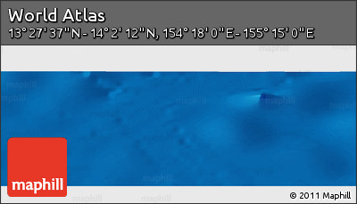 Physical Panoramic Map of the Area around 13° 44' 54" N, 154° 46' 30" E