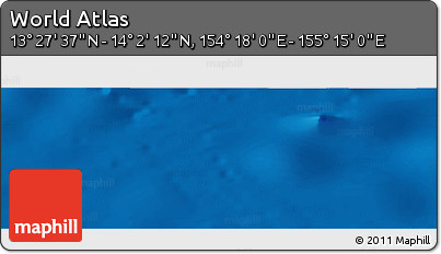 Physical Panoramic Map of the Area around 13° 44' 54" N, 154° 46' 30" E