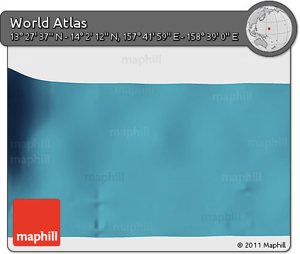 Satellite 3D Map of the Area around 13° 44' 54" N, 158° 10' 30" E