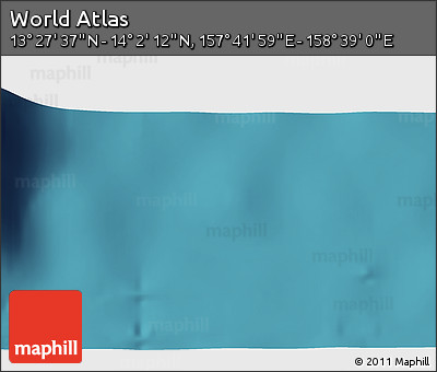 Satellite 3D Map of the Area around 13° 44' 54" N, 158° 10' 30" E