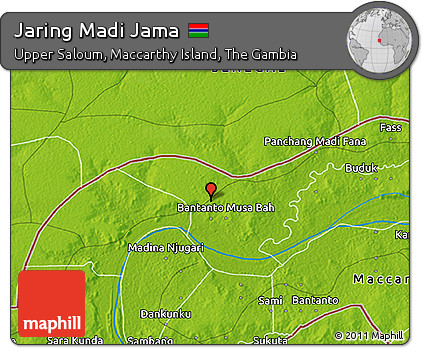 Physical 3D Map of Jaring Madi Jama