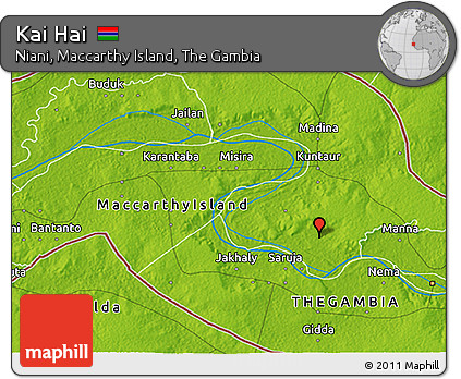 Physical 3D Map of Kai Hai