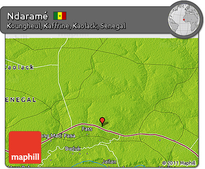 Physical 3D Map of Ndaramé