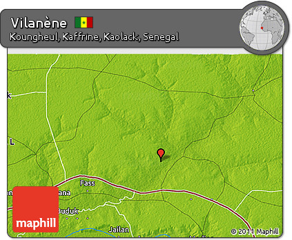 Physical 3D Map of Vilanène
