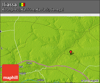 Physical 3D Map of Iliassa