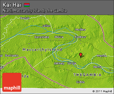 Physical 3D Map of Kai Hai