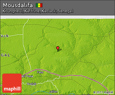 Physical 3D Map of Mousdalifa