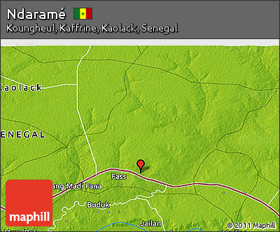 Physical 3D Map of Ndaramé