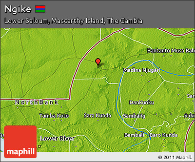 Physical 3D Map of Ngike