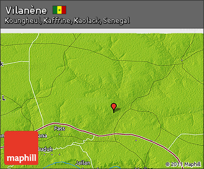 Physical 3D Map of Vilanène