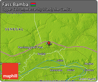 Physical 3D Map of Fass Bamba