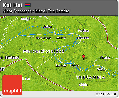 Physical 3D Map of Kai Hai
