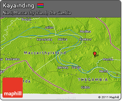 Physical 3D Map of Kayainding