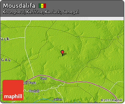 Physical 3D Map of Mousdalifa