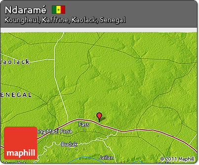 Physical 3D Map of Ndaramé