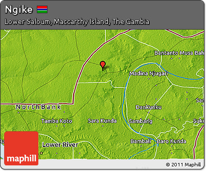 Physical 3D Map of Ngike