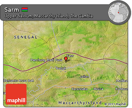 Satellite 3D Map of Sarm