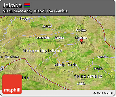 Satellite 3D Map of Jakaba